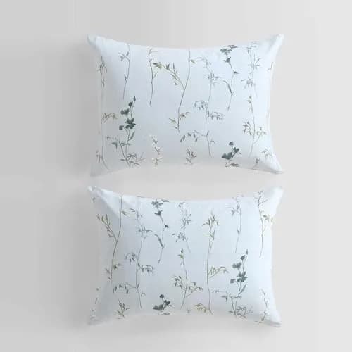 Calvin Klein King Duvet Cover Set with Shams | Cotton Sateen, Blue Tones, 107x92 Inches thumbnail 8