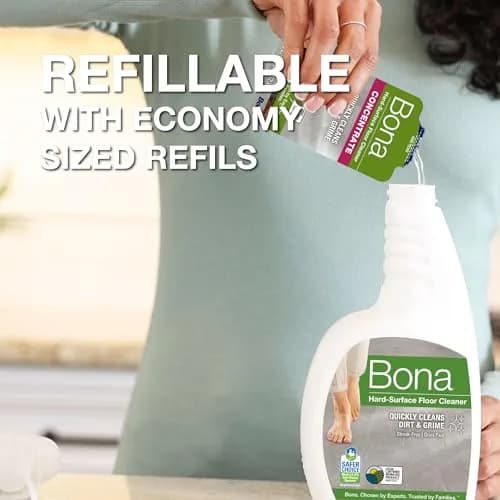 Bona Multi-Surface Floor Cleaner Spray 950ml (32 fl oz) | pH-Neutral, Rinse-Free Formula for Stone, Tile, Laminate, Vinyl thumbnail 4