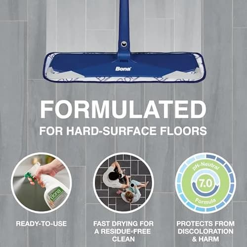 Bona Multi-Surface Floor Cleaner Spray 950ml (32 fl oz) | pH-Neutral, Rinse-Free Formula for Stone, Tile, Laminate, Vinyl thumbnail 2