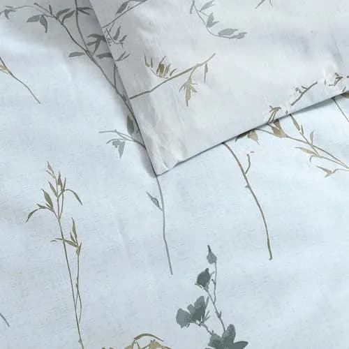 Calvin Klein Queen Duvet Cover Set with Shams | Cotton Sateen, Modern Botanical Design, Breathable & Durable (70-120 chars) thumbnail 5