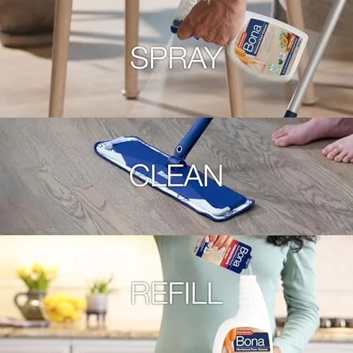 Bona Hardwood Floor Cleaner Spray 946ml (32 fl oz) with Concentrate Refill | EPA Safer Choice Certified thumbnail 8