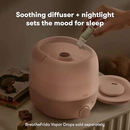 Frida Baby 3-in-1 Cool Mist Humidifier, Nightlight & Diffuser, 0.6 Gallon Tank, Peach | Hydrates Rooms up to 320 sq ft thumbnail 6