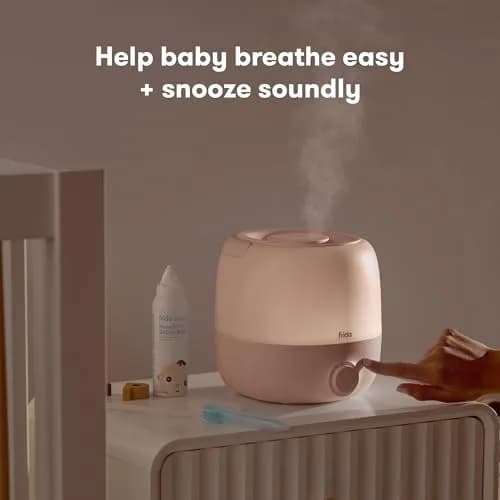 Frida Baby 3-in-1 Cool Mist Humidifier, Nightlight & Diffuser, 0.6 Gallon Tank, Peach | Hydrates Rooms up to 320 sq ft thumbnail 2