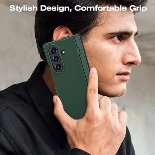 Ruky Green Case for Samsung Galaxy Z Fold 7 with Privacy Screen Protector & Kickstand | 7.6-inch Display thumbnail 9