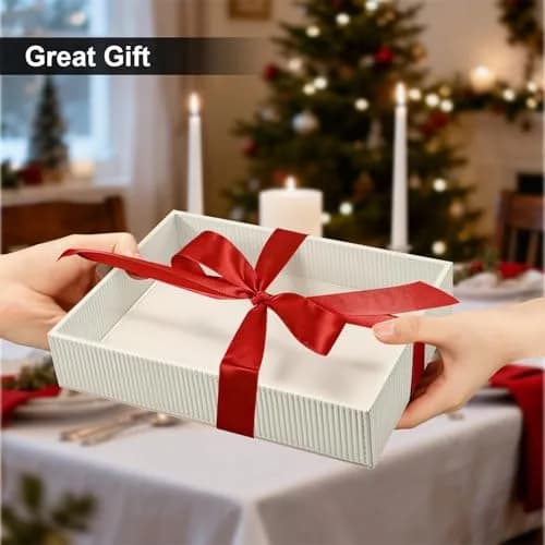 SITHON Valet Tray Desk Organizer PU Leather Catchall Stripe Pearl White 28cm (11in) x 22.5cm (8.9in) x 6cm (2.4in) | Modern Style Catchall Tray thumbnail 7