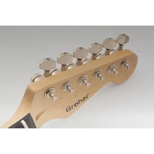 Musiclily Pro R15J Locking Tuning Pegs 6-in-line 15:1 Ratio Nickel | Sealed Die-Cast Zinc Alloy for Electric Guitars thumbnail 9