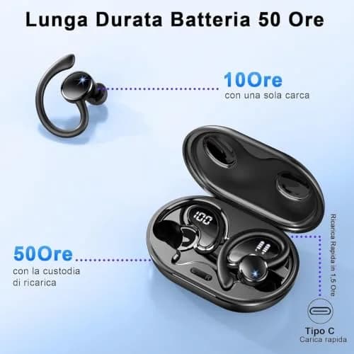 Rolosar Wireless Earbuds 2026 Bluetooth 5.4 ENC Noise Canceling Mic | IP7 Waterproof, 60Hrs Battery thumbnail 4