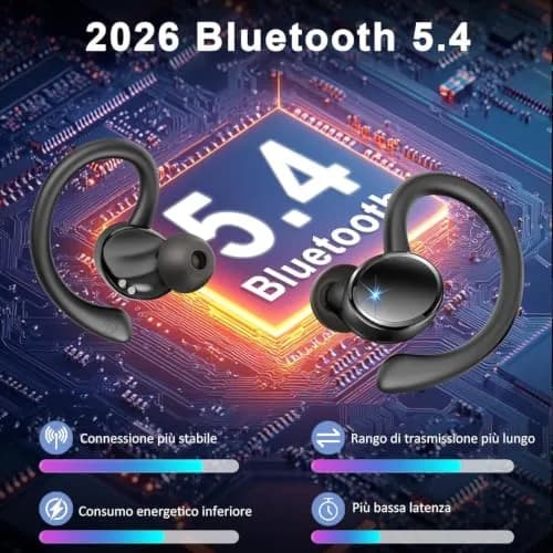 Rolosar Wireless Earbuds 2026 Bluetooth 5.4 ENC Noise Canceling Mic | IP7 Waterproof, 60Hrs Battery thumbnail 2