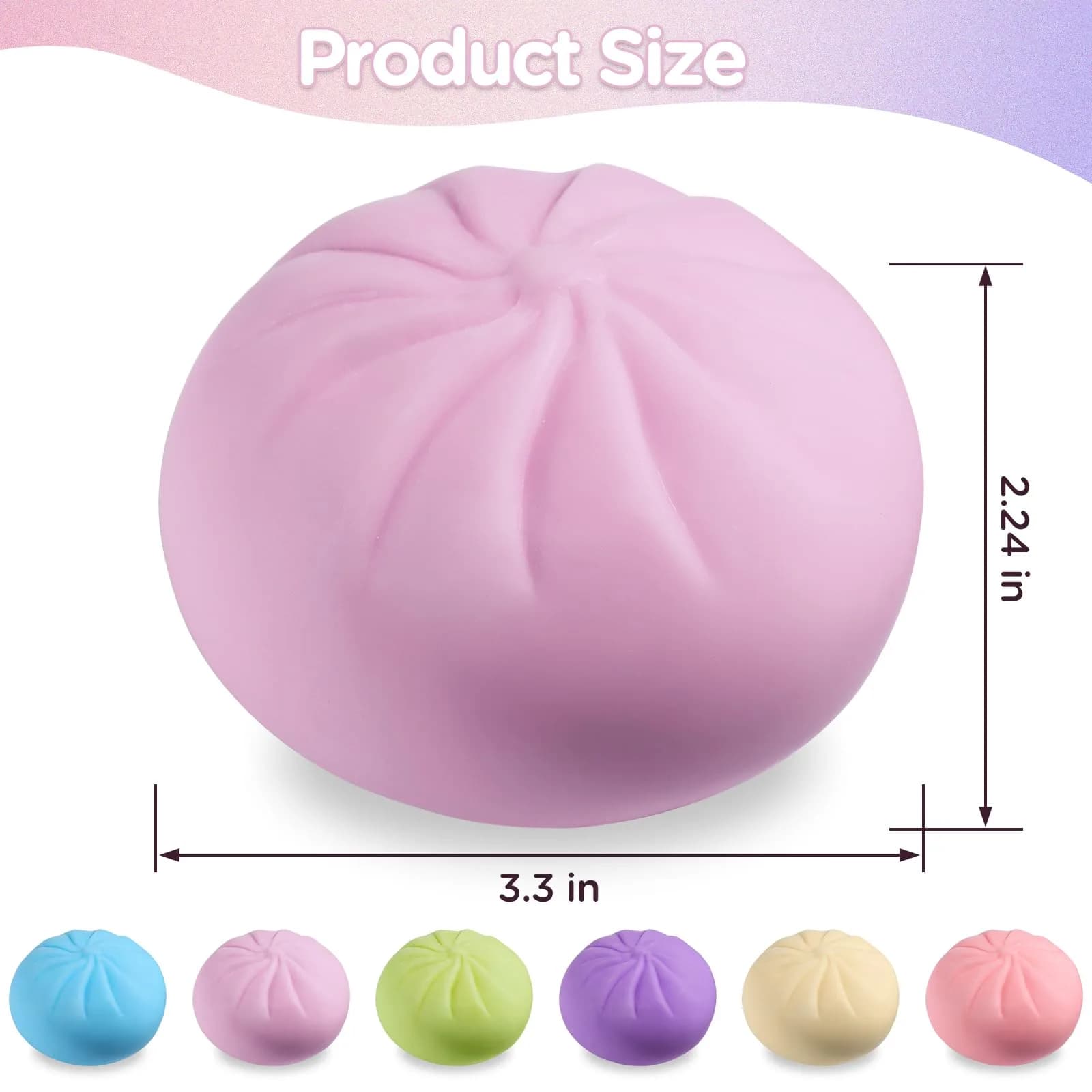 ToyMojo Purple Dumpling Squishy Mystery Box | Viral Squeeze Stress Relief Toy - view 2