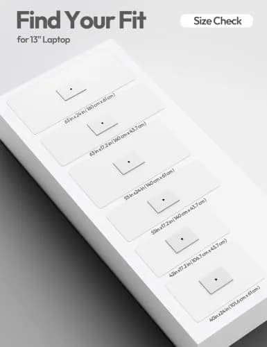 YSAGi White Leather Desk Pad Protector 139.7cm x 43.7cm (55" x 17.2") | Protects Desks from Scratches, Stains, and Spills thumbnail 5