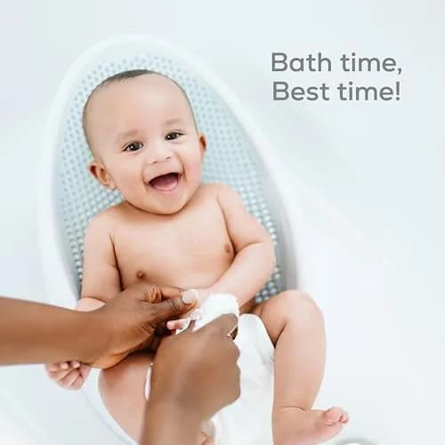 Angelcare Baby Bath Support Bundle with Rinser, Thermometer & Towel, Pink | Ergonomic Newborn Bath Seat thumbnail 6