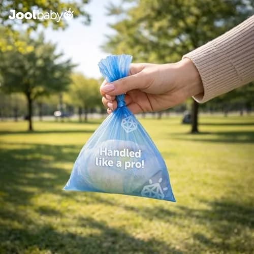 Jool Baby Disposable Diaper Bag Dispenser Sage | Lavender Scented & Retractable (70-120 chars) thumbnail 7