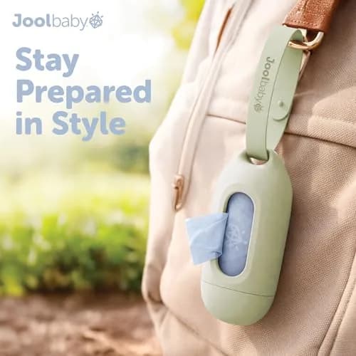 Jool Baby Disposable Diaper Bag Dispenser Sage | Lavender Scented & Retractable (70-120 chars) thumbnail 2