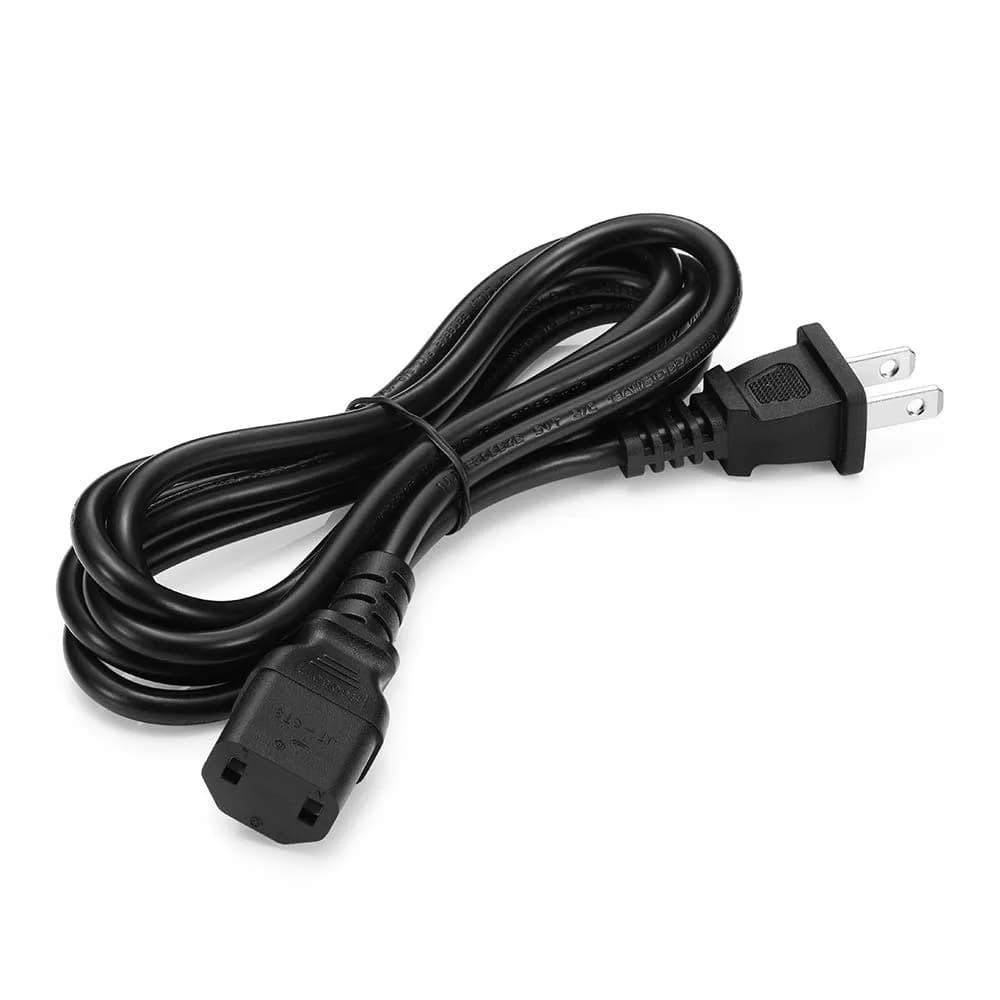 TPLTECH 6 ft AC Power Cord for PS4 Pro & Xbox 360 Slim/E | UL Listed 2-Prong Replacement Cable - view 3
