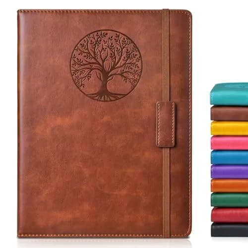 Biuwory Lined Pocket Journal Notebook for Women Men, A6 Leather Journal 140 Pages | Vintage Diary Notepad for Work - main product image