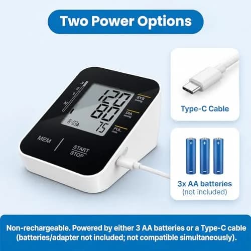 Wishlove Black Blood Pressure Monitor | Accurate Upper Arm BP Cuff for Home Use thumbnail 6