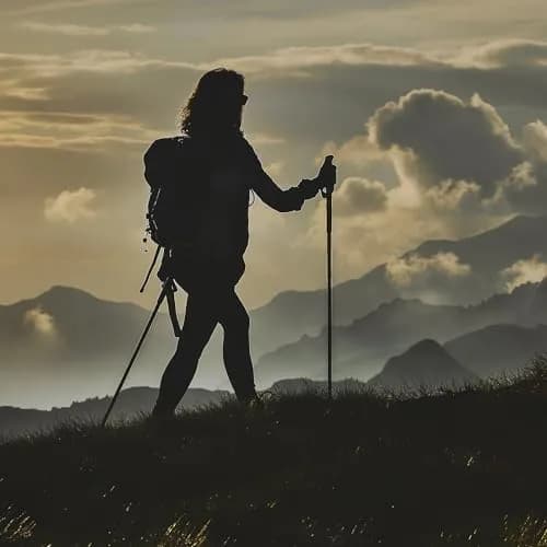Fizan Compact 4 Trekking Poles – Ultralight, Adjustable, Collapsible, Aluminum, Cork Grips (Black/EVA Cork) | Custom Fit for Trail thumbnail 9