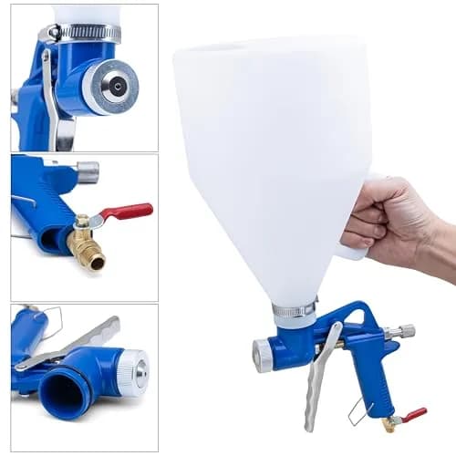 NEIKO 31227A Drywall Texture Sprayer with 1.2 Gallon Hopper Gun & 3 Nozzles | Professional Air-Powered Texture Gun thumbnail 5