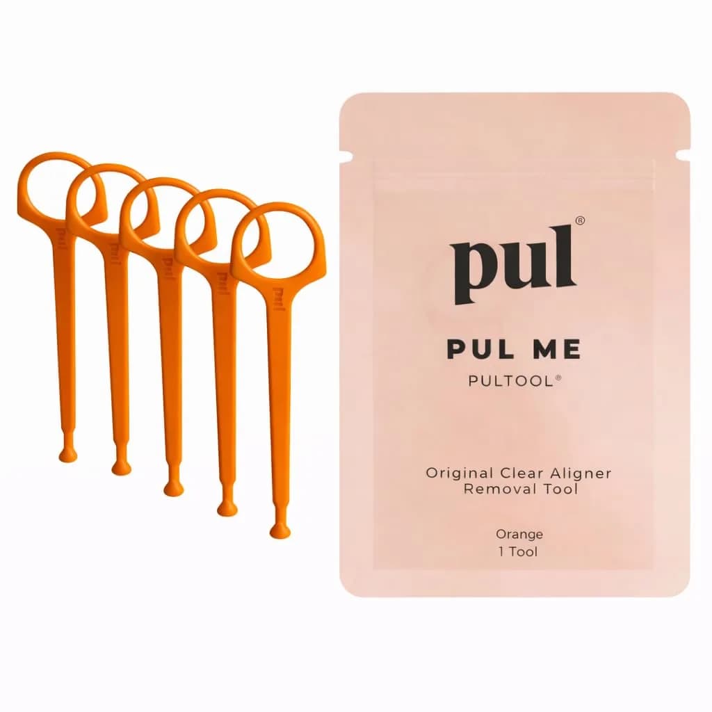Pultool Orange 5-Pack Aligner Removal Tool | Hygienic & Easy Orthodontic Accessory - main product image