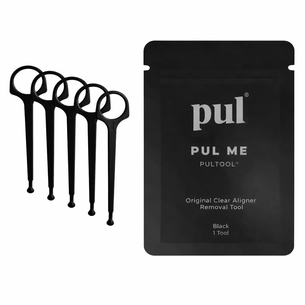 Pultool Black 5-Pack Aligner Removal Tool | Hygienic & Easy Orthodontic Accessory - main product image