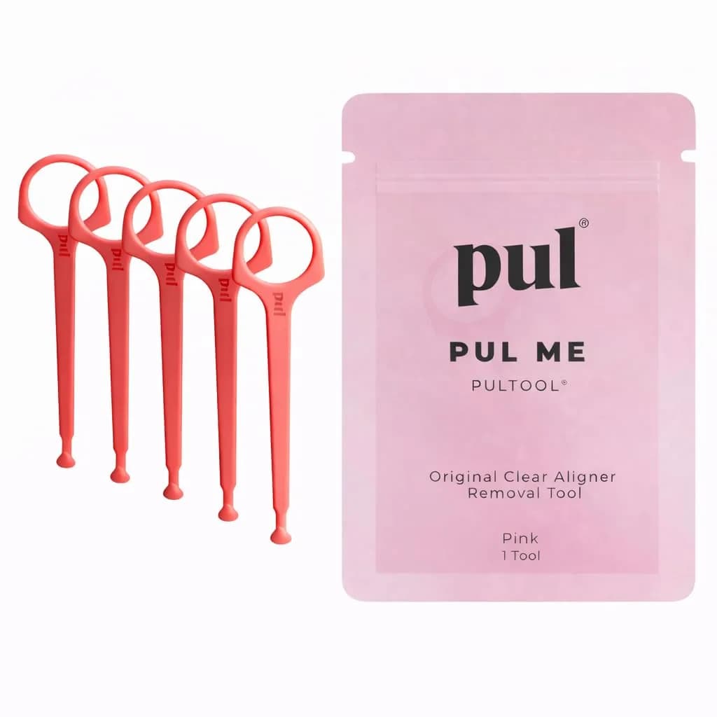 Pultool Pink 5-Pack Aligner Removal Tool | Hygienic & Easy Orthodontic Accessory - main product image