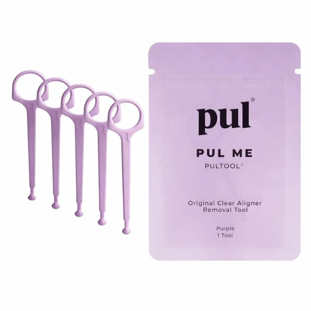 Pultool Purple 5-Pack Aligner Removal Tool | Hygienic & Easy Orthodontic Accessory - main product image