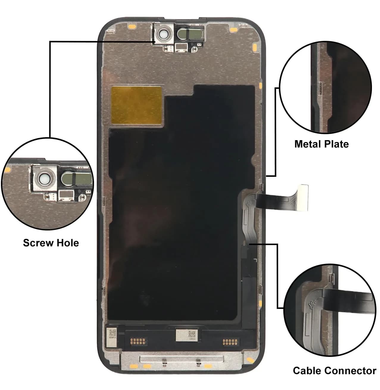 LL TRADER 6.1" FHD LCD Display Screen Replacement for iPhone 15 Pro with Repair Kit - view 3