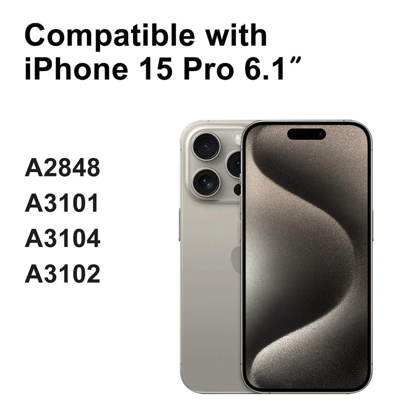 LL TRADER 6.1" FHD LCD Display Screen Replacement for iPhone 15 Pro with Repair Kit - view 4