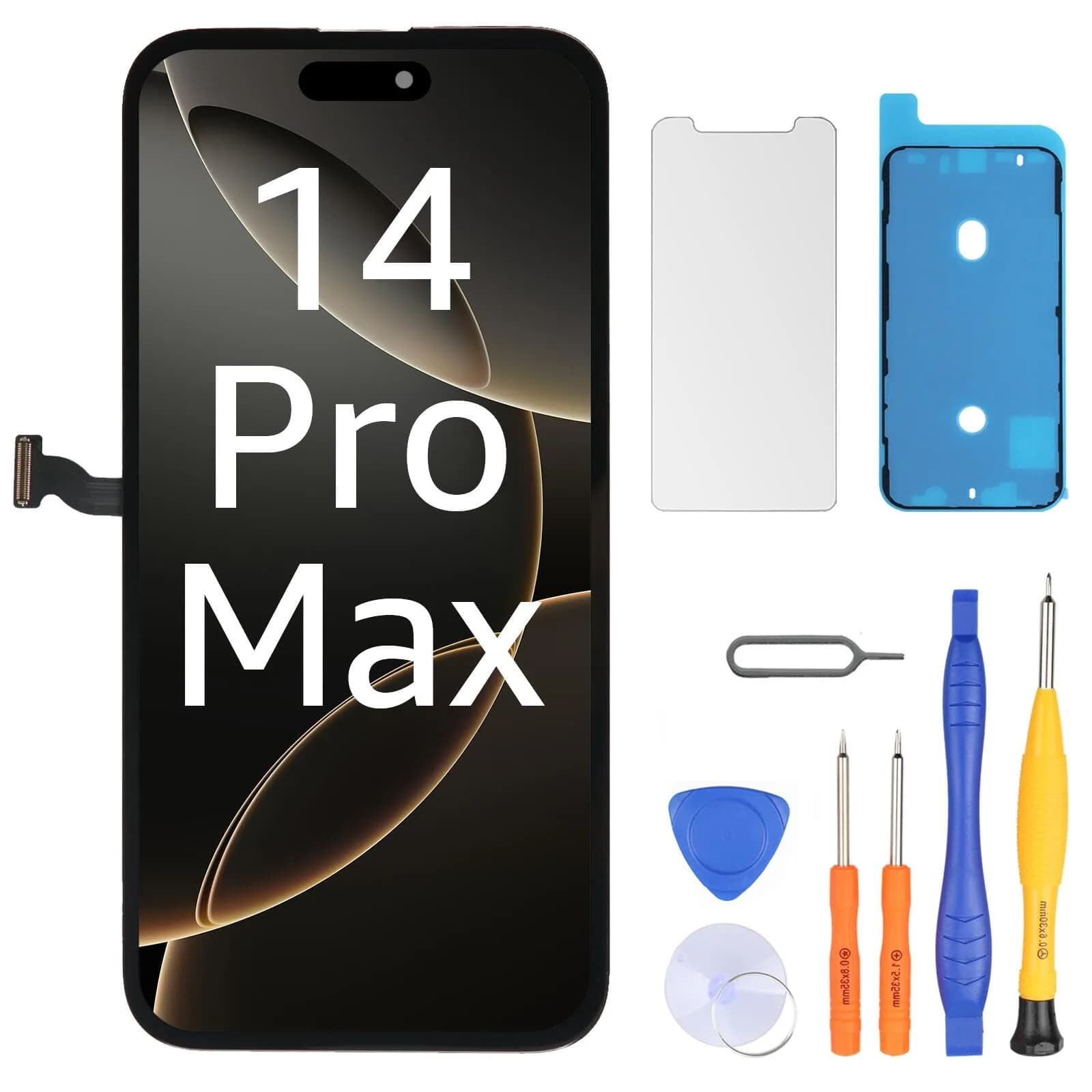 LL TRADER 6.7" LCD Display Screen Replacement for iPhone 14 Pro Max with Repair Kit - main product image