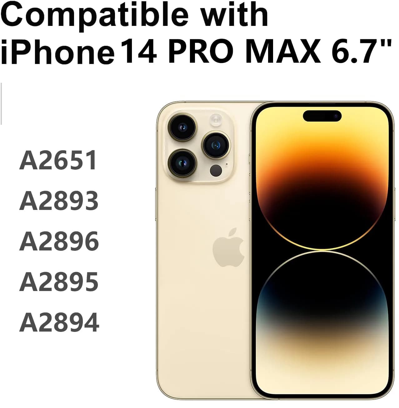 LL TRADER 6.7" LCD Display Screen Replacement for iPhone 14 Pro Max with Repair Kit - view 2