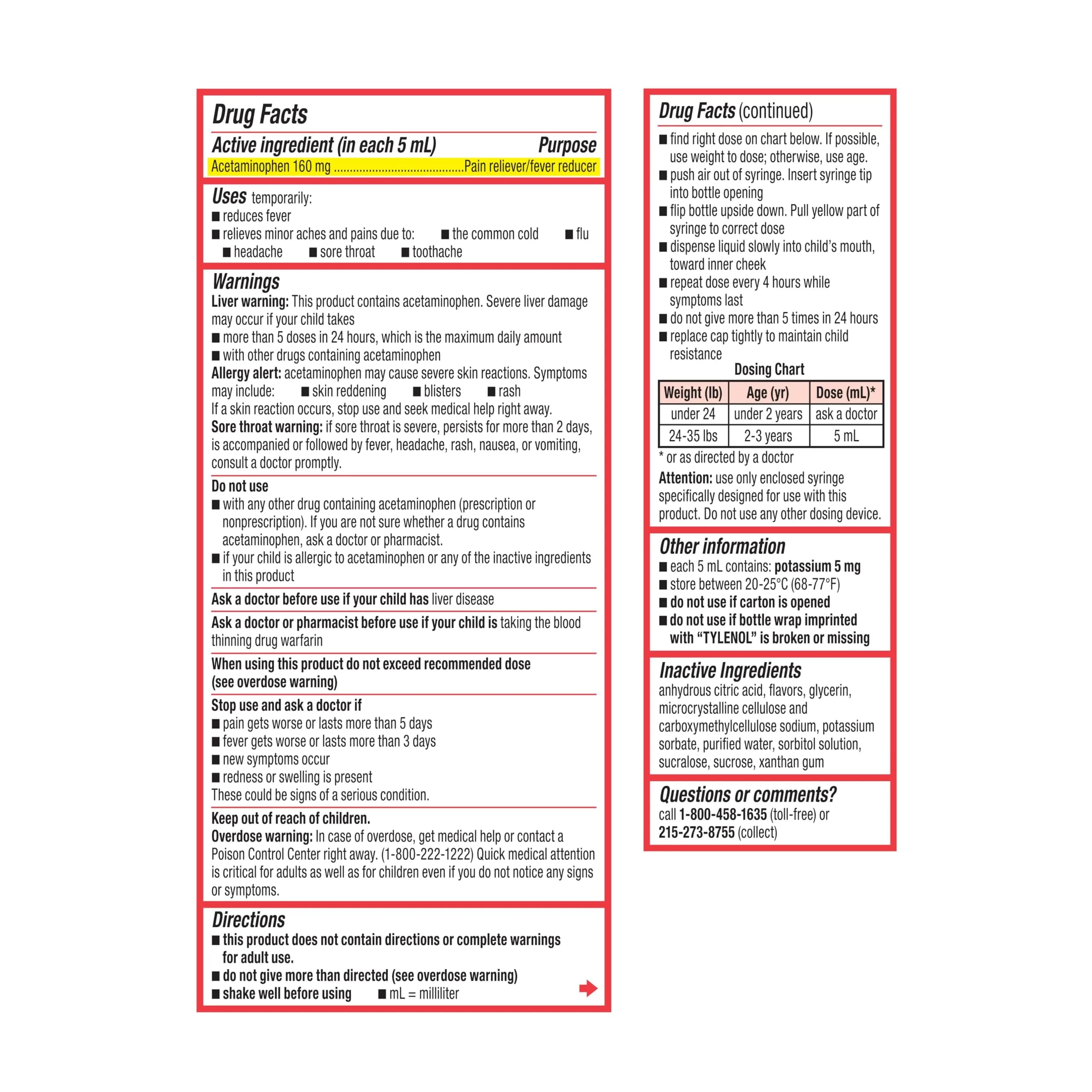 Tylenol Infants' Acetaminophen Oral Suspension Dye-Free Apple 2 fl oz (59 ml) | #1 Pediatrician-Recommended for Teething Pain - view 9