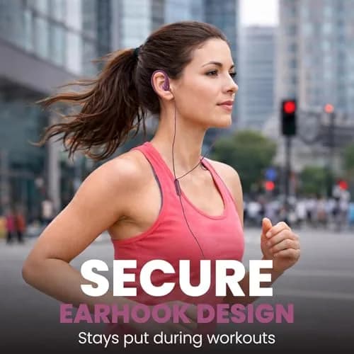 PHILIPS USB-C Wired Earbuds with Microphone & in-Line Control | Secure Fit Sports Headset thumbnail 5