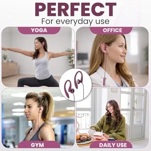 PHILIPS USB-C Wired Earbuds with Microphone & in-Line Control | Secure Fit Sports Headset thumbnail 6
