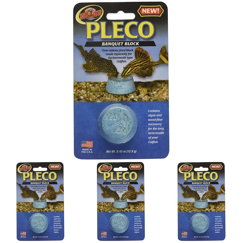 Zoo Med Laboratories Pleco Banquet Block 1.8 oz (81.6 g) | Time-Release Vacation Feeder for Catfish - main product image