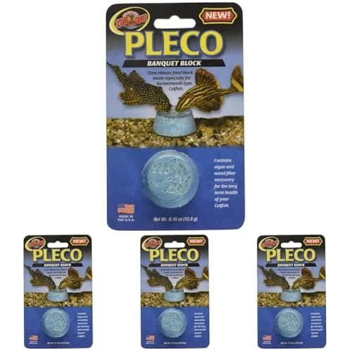 Zoo Med Laboratories Pleco Banquet Block 1.8 oz (81.6 g) | Time-Release Vacation Feeder for Catfish thumbnail 1