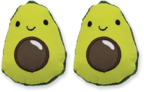Catstages Lil' Avocato Cat Toy, Interactive Plush Avocado with Catnip, Kicker & Chew Toy for Indoor Cats, Pack of 2 | Encourages Active Play & Dental Health thumbnail 1