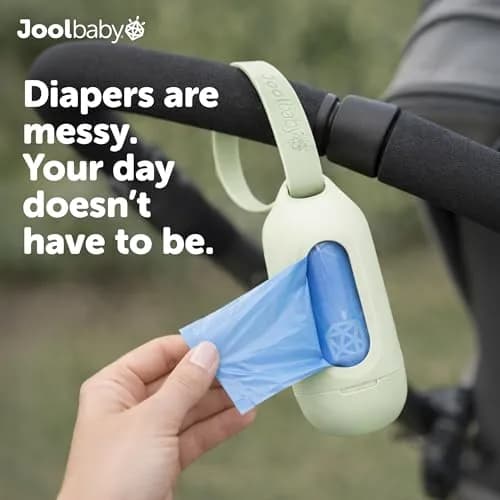 Jool Baby Disposable Diaper Bag Refills 12 Rolls | Lavender-Scented Odor-Controlling Bags for On-the-Go Use thumbnail 6