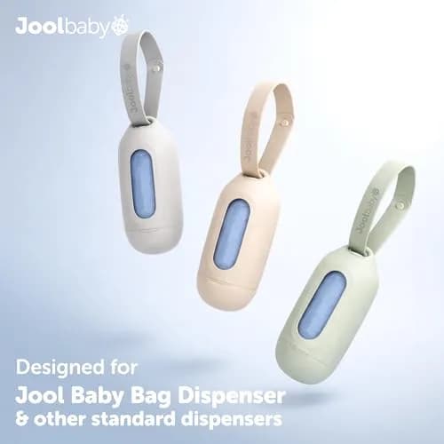 Jool Baby Disposable Diaper Bag Refills 12 Rolls | Lavender-Scented Odor-Controlling Bags for On-the-Go Use thumbnail 3