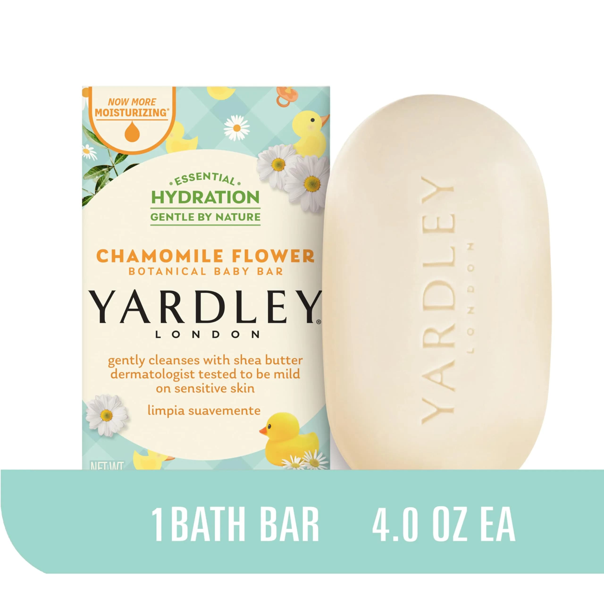 Yardley London Chamomile Flower Nourishing Baby Bar Soap 1 Bar Pack (Pack of 2) - view 2