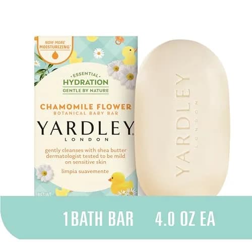 Yardley London Chamomile Flower Nourishing Baby Bar Soap 200g (7oz) | Dermatologist Tested for Sensitive Skin thumbnail 2