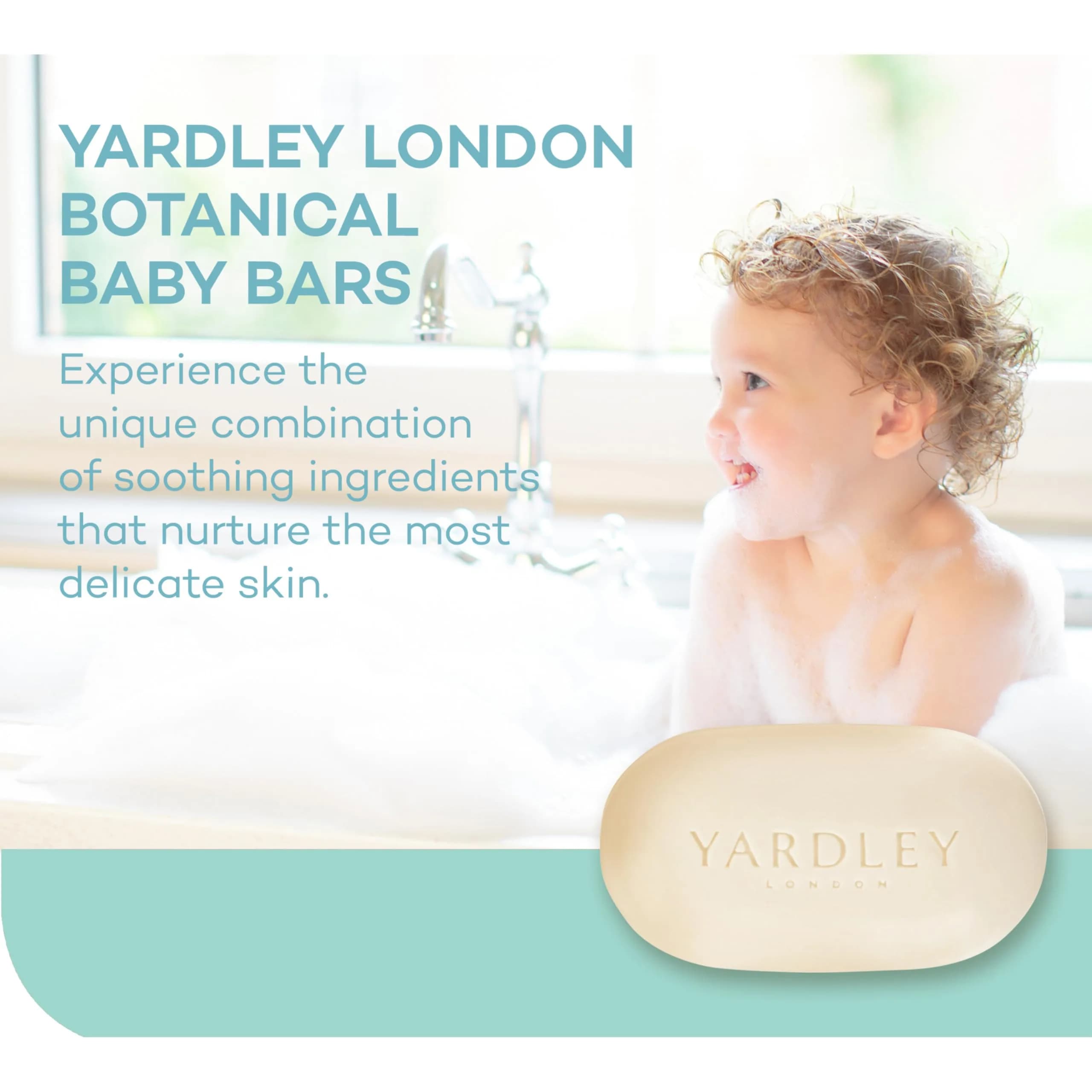 Yardley London Chamomile Flower Nourishing Baby Bar Soap 1 Bar Pack (Pack of 2) - view 4