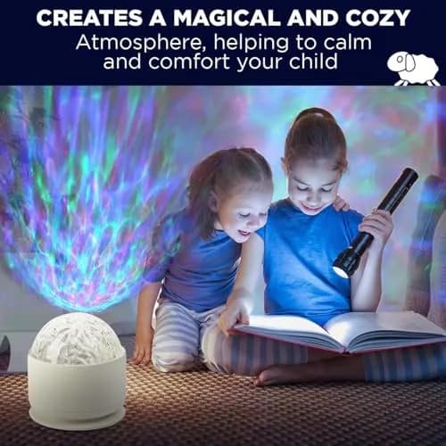 diatomiteco Calming Sensory Ocean Wave Lamp 2 Pack | Projects Water Ripple Effects onto Walls and Ceilings thumbnail 4