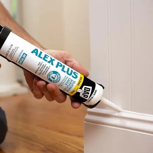 DAP Alex Plus Acrylic Latex Caulk with Silicone, White, 20.2 fl oz (2-Pack) | Fire Barrier Sealant for Interior/Exterior Use thumbnail 7