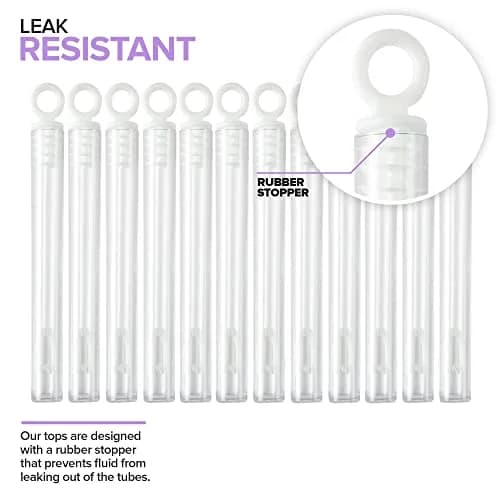 Stock Your Home Wedding Bubbles Bulk - White Circle Top Wands (200 Count) | Wedding Bubble Favors for Guests thumbnail 3