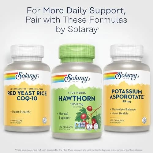 SOLARAY Hawthorn Berry Capsules 1050 mg | 360 VegCaps (Pack of 2) | Vegan, Non-GMO Herbal Supplement thumbnail 3