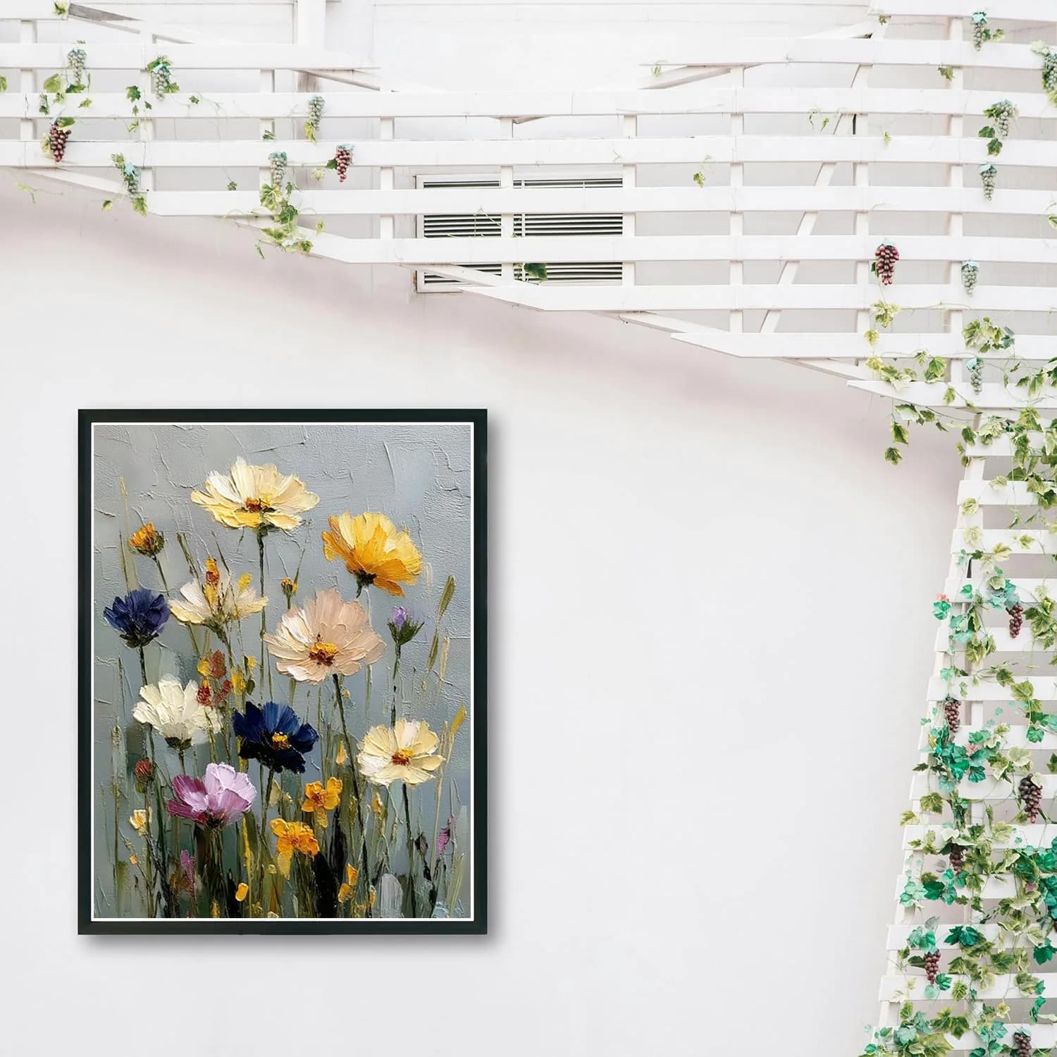 MBNTJHT Wild Flowers Stamped Cross Stitch Kit 30x40cm (11CT) | Easy Beginner Embroidery Art Craft - view 4