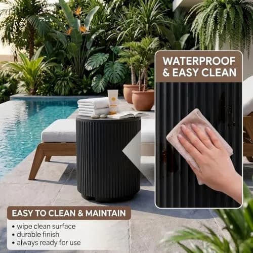 Diyfire Outdoor Cooler Side Table 14.76"L x 14.76"W x 16.65"H | All Weather Resistant Portable Ice Chest thumbnail 5