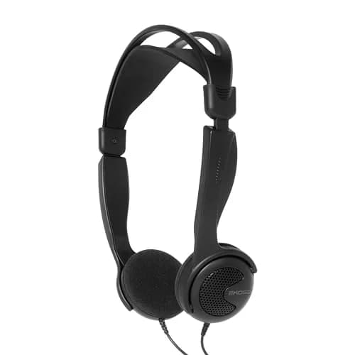 Koss KTXPro1 On-Ear Headphones Black | 60 Ohm Dynamic Drivers, 15-25kHz Frequency Response thumbnail 1