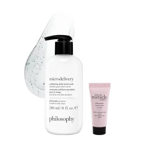 philosophy Microdelivery Exfoliating Daily Facial Wash 8.24 fl oz (244 ml) | Gentle Daily Cleanser for All Skin Types thumbnail 1