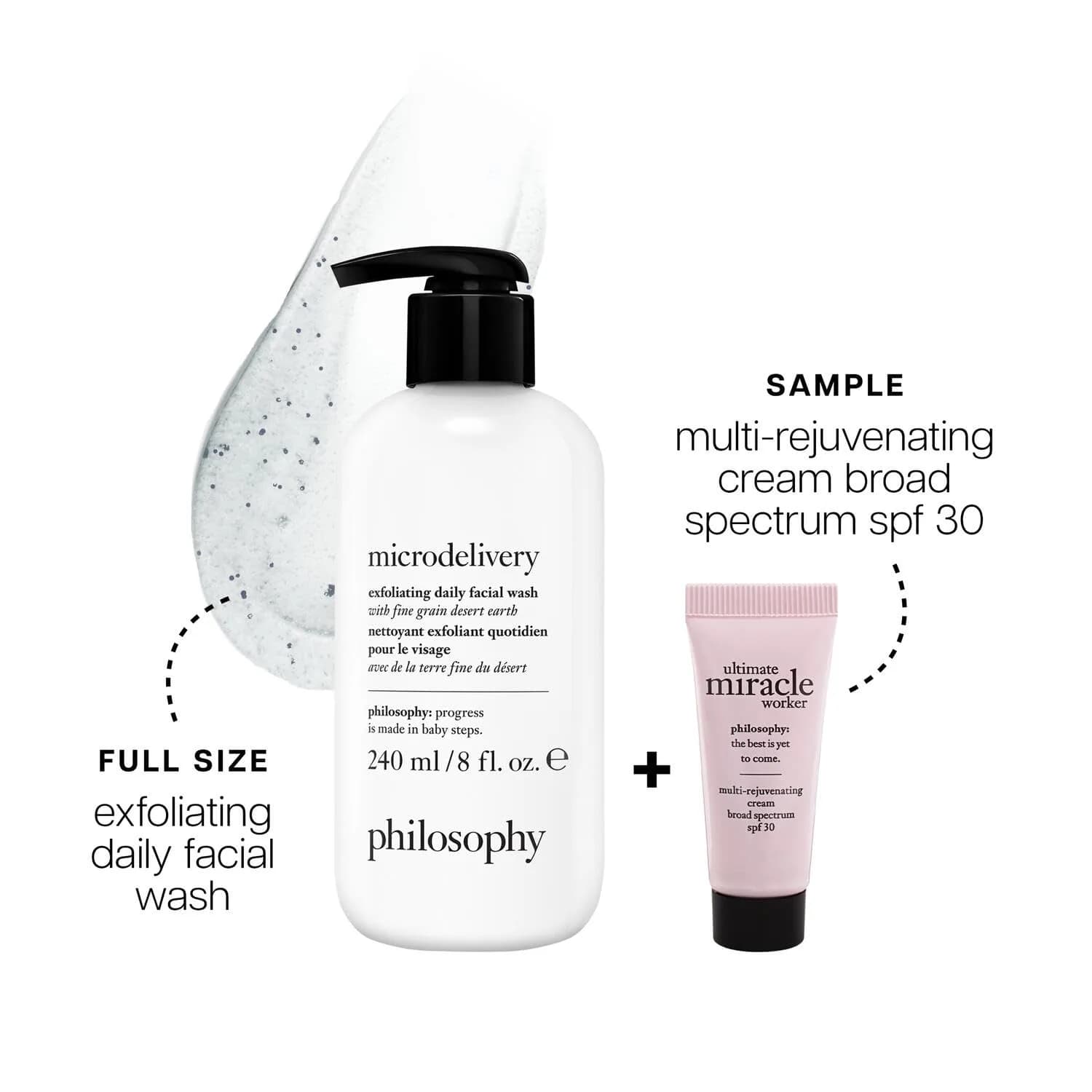philosophy Microdelivery Exfoliating Daily Facial Wash 8.24 fl oz (244 ml) | Gentle Daily Cleanser for All Skin Types - view 2
